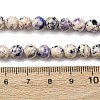 Natural Dyed Marble Beads Strands G-P593-6mm-02-5
