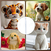 250Pcs Plastic Simulated Animal Whiskers for Crafts Needle Felting DIY-WH20050-10-4