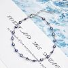 Christmas Brass Evil Eye Enamel Link Chain Anklets for Women WGC2D50-05-1