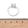 Brass & Clear Cubic Zirconia Finger Rings CU-CBA7E55-09P-5