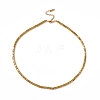 304 Stainless Steel Beaded Necklace for Men Women NJEW-P269-11B-G-1
