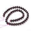 Round Natural Garnet Beads Strands X-G-D751-8mm-2