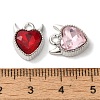 Heart Rack Plating Alloy Charms FIND-I039-29P-3