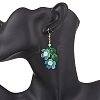 Acrylic Flower Dangle Earrings EJEW-MZ00588-5
