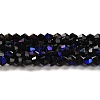 Opaque Solid Color Electroplate Glass Beads Strands LS-EGLA-A039-P2mm-L17-1