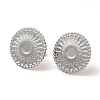304 Stainless Steel Stud Earring Cabochon Settings EJEW-I281-03P-1