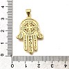 Rack Plating Brass Micro Pave Cubic Zirconia Pendants KK-L226-103G-3