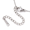 Natural White Moonstone Chip & Constellation Pendant Necklaces NJEW-JN05084-04-5
