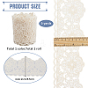 5 Yards Polyester Flower Embroidery Lace Trim OCOR-GF0004-38B-2