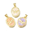 Brass Enamel Pendants KK-K427-07G-1