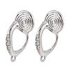 Brass Clip-on Earring Findings KK-K371-27A-P-1