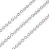Anti-Tarnish Rhodium Plated 925 Sterling Silver Cable Chains LS-STER-E072-02P-06-1