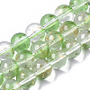 Transparent Spray Painted Glass Bead Strands GLAA-N035-03D-B02-1