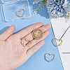 4Pcs Brass Screw Carabiner Lock Charms KK-UN0001-98-5