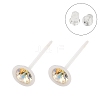 Hypoallergenic Bioceramics Zirconia Ceramic Stud Earrings EJEW-C111-04A-1