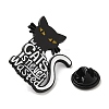 Cat with Word Enamel Pins JEWB-G023-03A-3