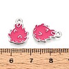 Fruit Alloy Enamel Charms PALLOY-S058-01P-06-3