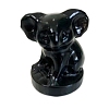 Natural Obsidian Carved Koala Statue PW-WG46900-01-1