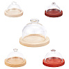 DELORIGIN 5 Sets 5 Style Top Knob Glass Dome Cover AJEW-DR0001-05-1