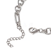 304 Stainless Steel Link Chain Bracelets for Women BJEW-JB13128-4
