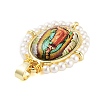 Rack Plating Brass Enamel Pendants KK-C056-07G-03-2