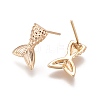 Brass Stud Earring Findings MAK-I010-03G-2