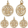10Pcs Rack Plating Brass Pendants KK-BBC0017-16-1