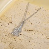 304 Stainless Steel Pendant Necklaces WG9D8D4-02-2
