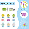 18Pcs 9 Colors Handmade Porcelain Ceramic Beads PORC-TA0001-50-4