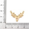 Brass Micro Pave Cubic Zirconia Pendants KK-F919-29G-01-3