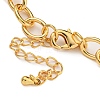 Brass Charm Bracelets for Women BJEW-U008-11G-3