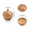 Wooden Apple Box Jewelry Pendants FIND-WH0032-44-2