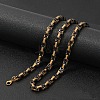 Titanium Steel Byzantine Chains Necklace for Men's FS-WG56795-63-1
