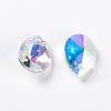 Faceted K9 Glass Rhinestone Charms RGLA-F053-A-001AB-2