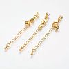Brass Chain Extender KK-A087-G-NR-1