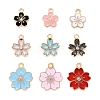 90Pcs 9 Style Alloy Enamel Pendants ENAM-LS0001-19LG-1