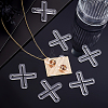 36Pcs Transparent Acrylic Multi-strand Links TACR-PH0001-98-4