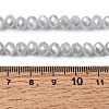 Electroplate Glass Beads Strands X-GLAA-K027-PL-A08-A-6