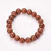 Synthetic Goldstone Beaded Stretch Bracelets BJEW-Q692-15-10mm-1