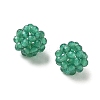 Natural Green Onyx Agate(Dyed & Heated) Woven Beads GG-CBA2E9C-F13-01A-2