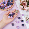 40Pcs 2 Colors AB-Color Resin Rhinestone Beads RESI-PA0001-28-3