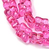 Transparent Glass Beads Strands GL-CBAAE04-01E-3