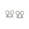 304 Stainless Steel Hook Clasps STAS-Z179-04P-1