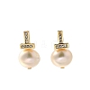 Natural Pearl Ear Studs EJEW-L099-09G-4