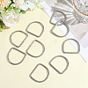 304 Stainless Steel D Rings STAS-CP0001-05D-3