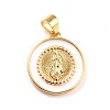 Brass Enamel Pendants KK-P209-02G-07-RS-2