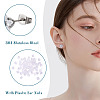 40Pcs 5 Size Crystal Rhinestone Tiny Star Stud Earrings EJEW-TA0001-13-7