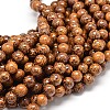 Natural Elephant Skin Jasper/Miriam Stone/Calligraphy Stone Bead Strands X-G-P075-20-6mm-1