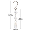 Teardrop Glass Suncatchers HJEW-FS00032-7