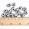 Chunky Bubblegum White and Black Acrylic Zebra Striped Style Heart Beads X-SACR-C020-42-3